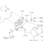 Nissan SR20 AC skruv