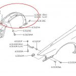 Nissan S14a innerskärm fram Vänster bakre del