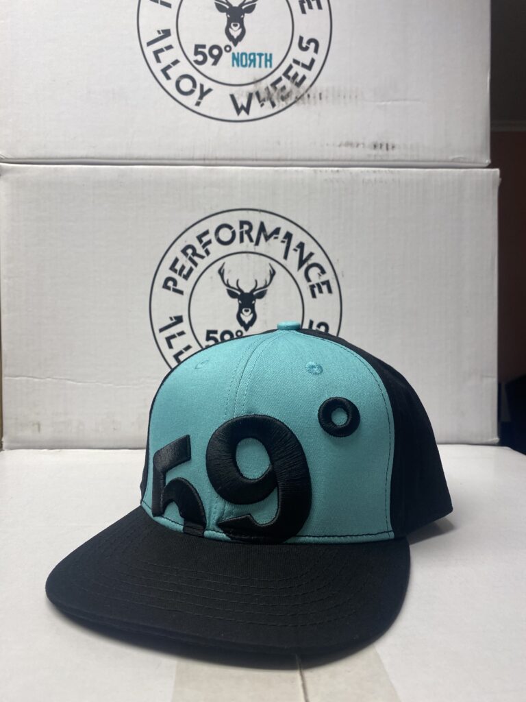 59° Snapback svart/turkos