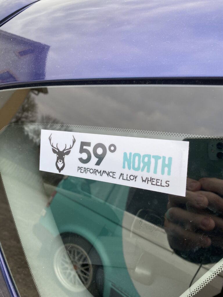 59°North Wheels slap sticker