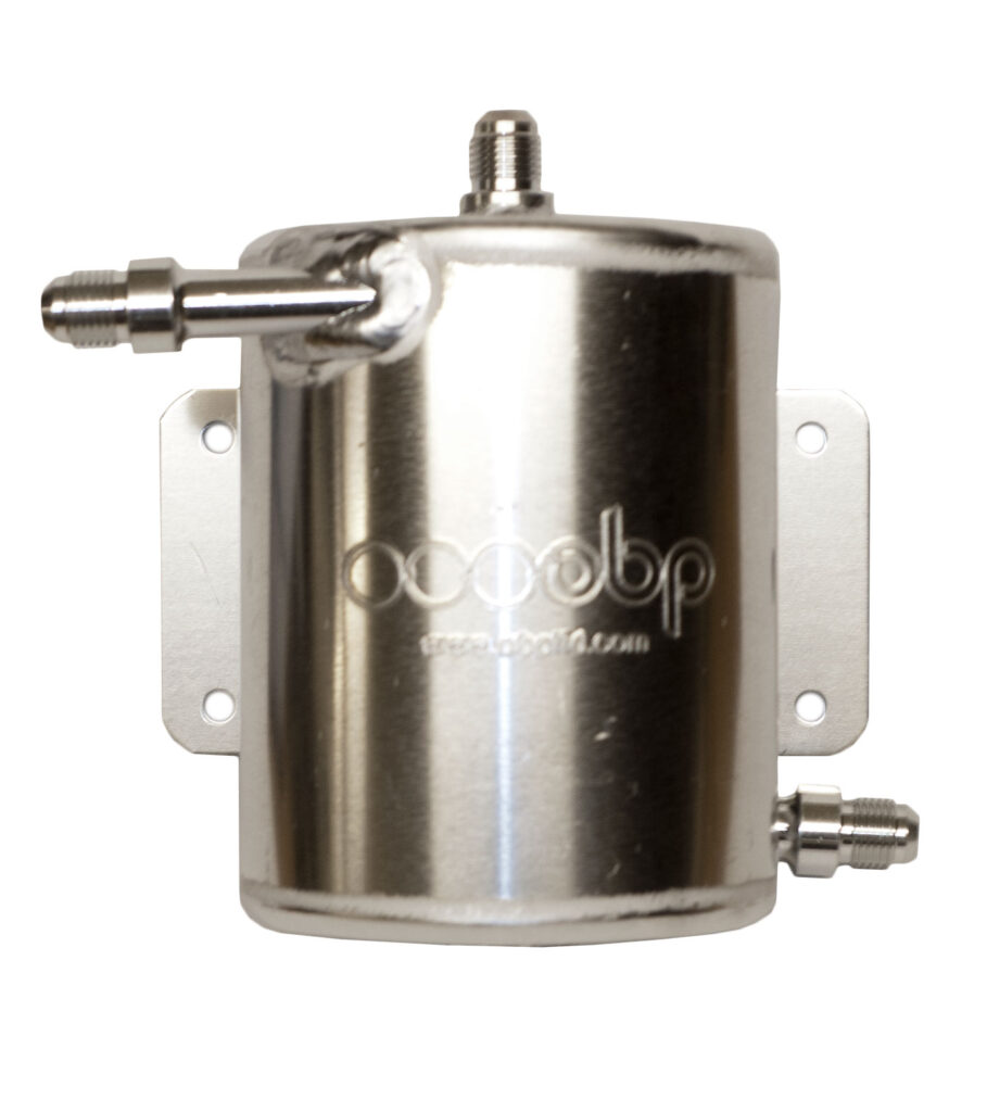 1 Litre Bulkhead Mount Fuel Swirl Pot with JIC Fittings