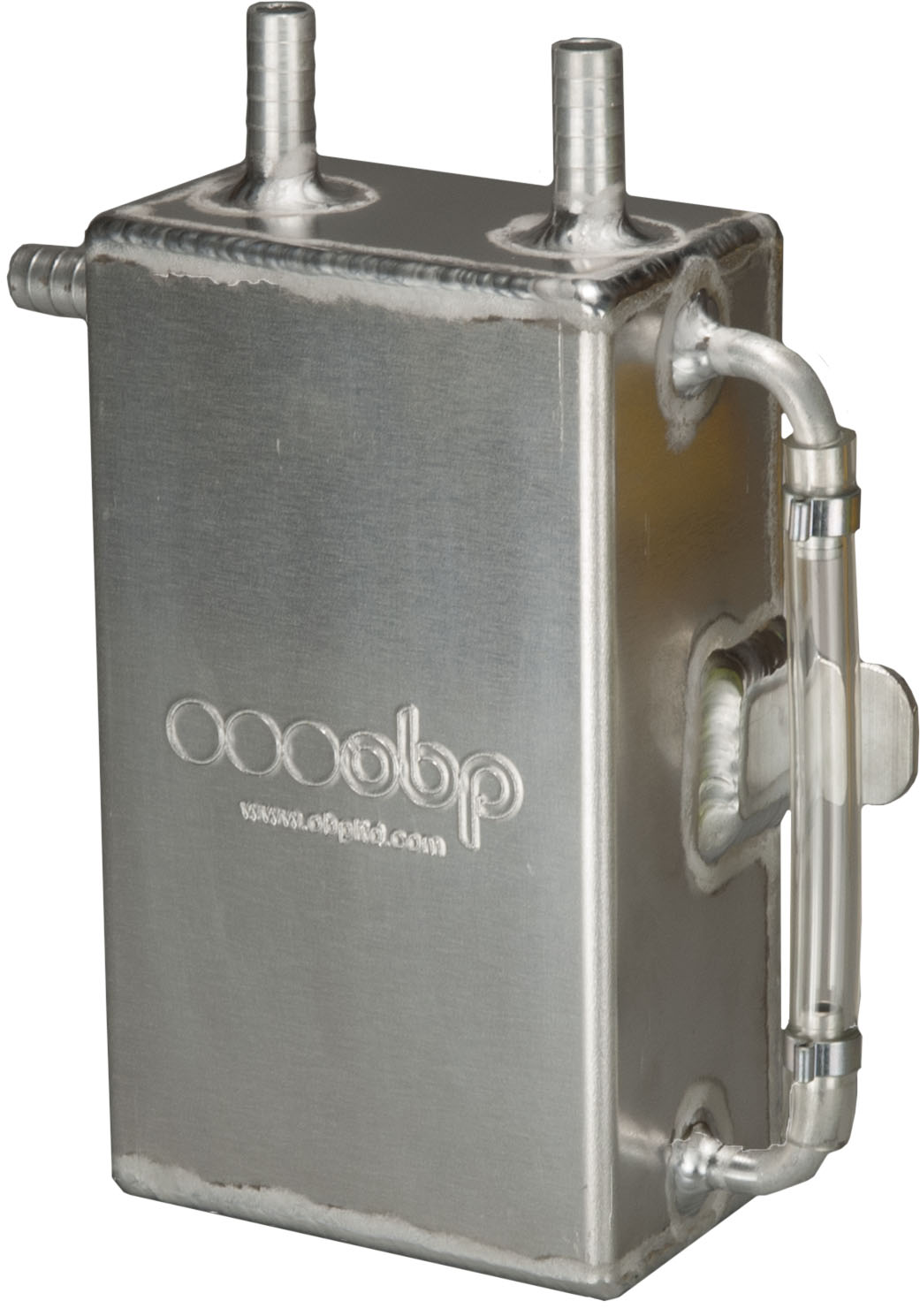 1 Litre Bulkhead Mount Baffled Oil Catch Can (Square)