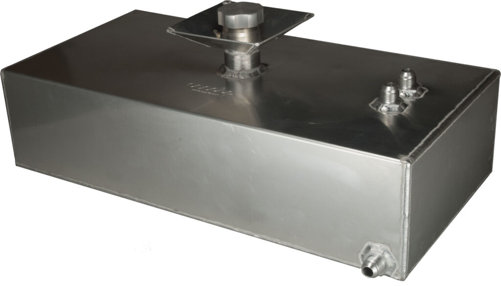8 Gallon Aluminium Baffled Fuel Tank with 50mm Splash Bowl and JIC Fittings
