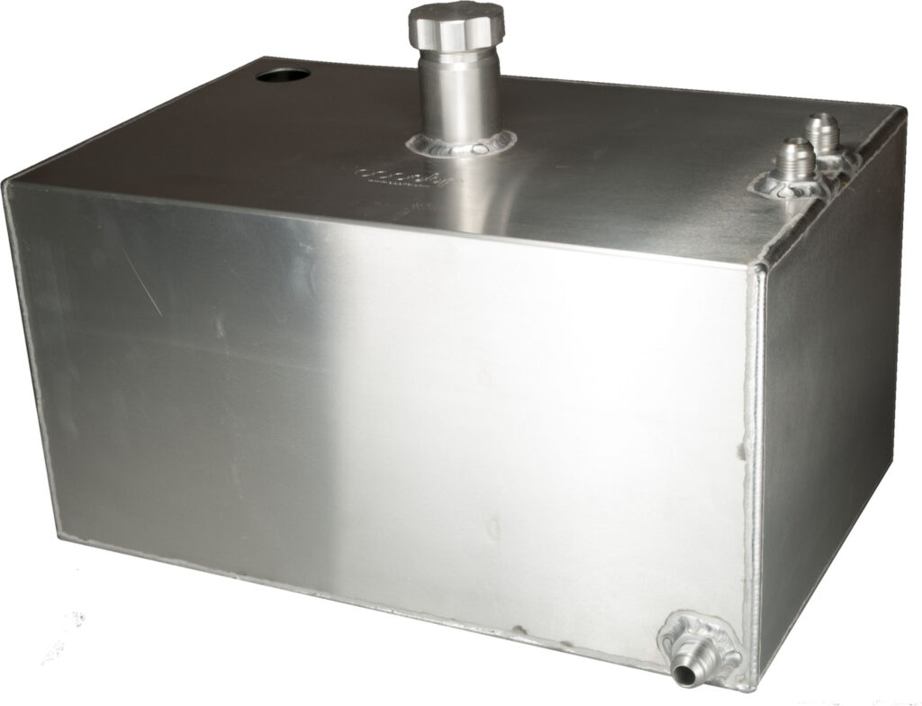 6 Gallon Aluminium Baffled Fuel Tank with Sender Hole and JIC Fittings