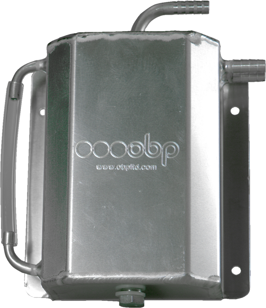 1.5 Litre Bulkhead Mount Oil Catch Tank (Push On Fittings)