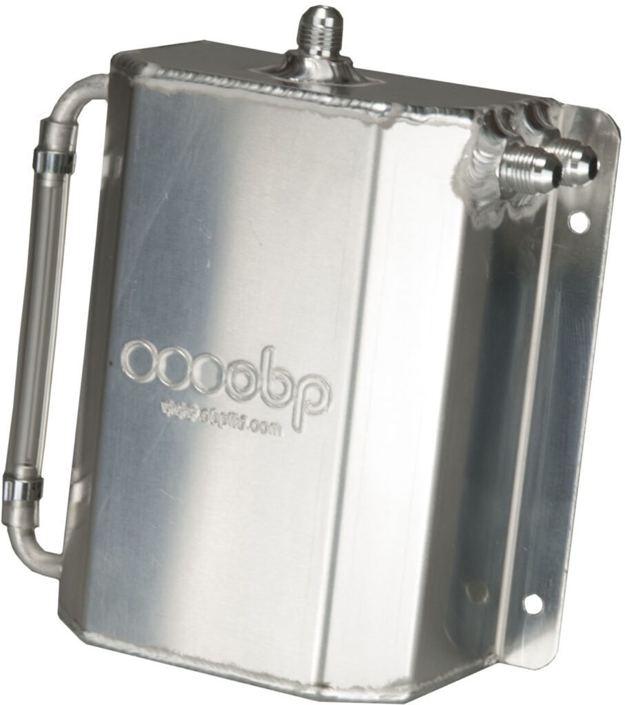 1.5 Litre Bulkhead Mount Oil Catch Tank (JIC Male Fittings)