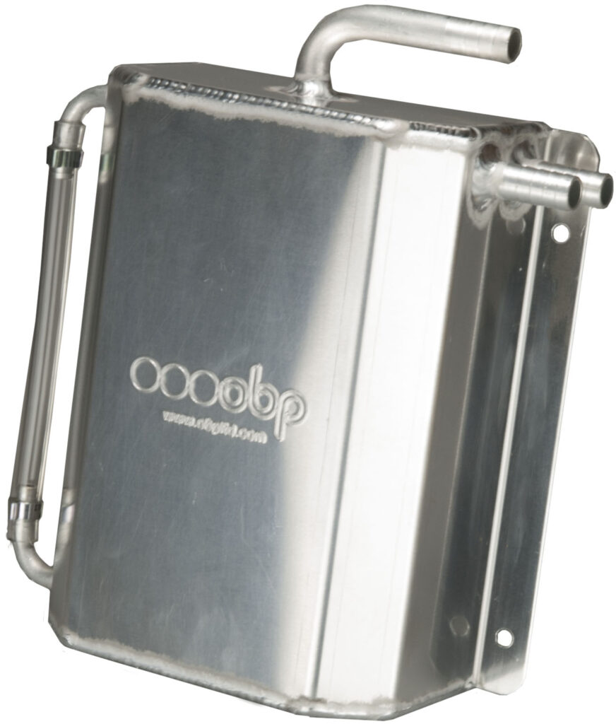 2 Litre Bulkhead Mount Oil Catch Tank (Push On Fittings)