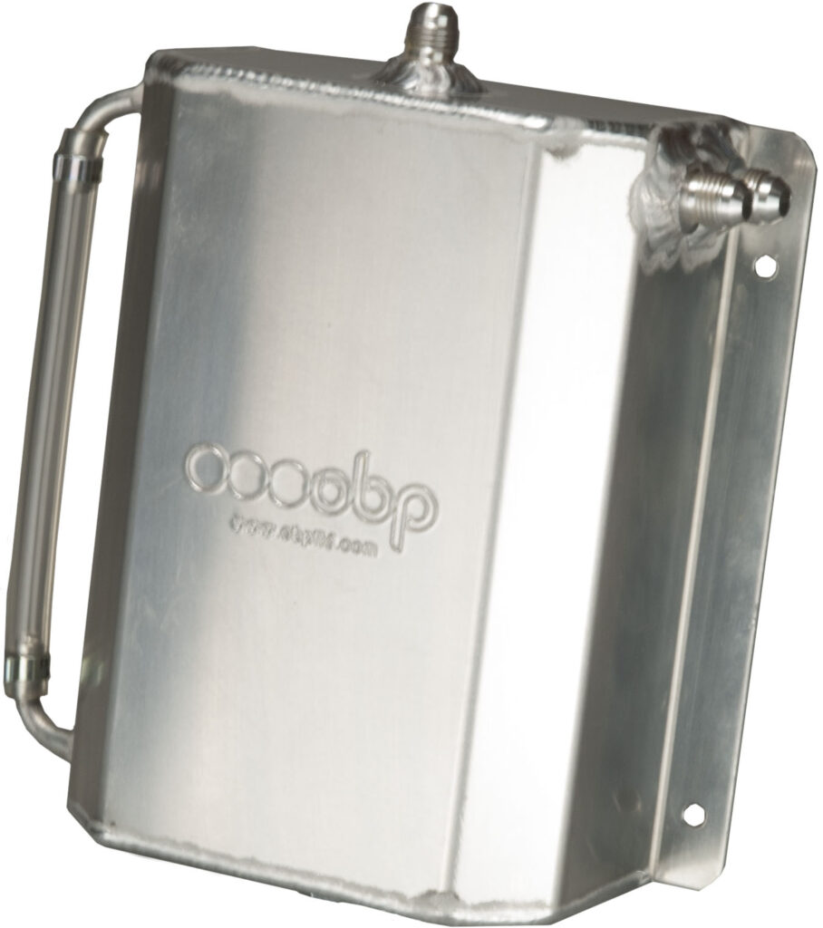 2 Litre Bulkhead Mount Oil Catch Tank (JIC Male Fittings)
