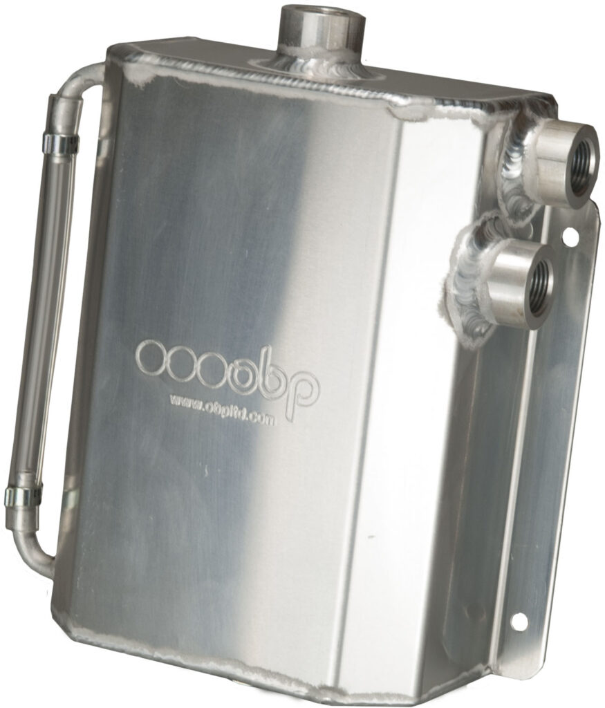 2 Litre Bulkhead Mount Oil Catch Tank (JIC Female Fittings)