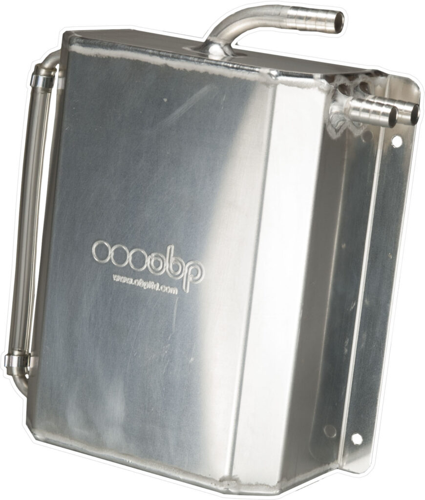 3 Litre Bulkhead Mount Oil Catch Tank (Push On Fittings)