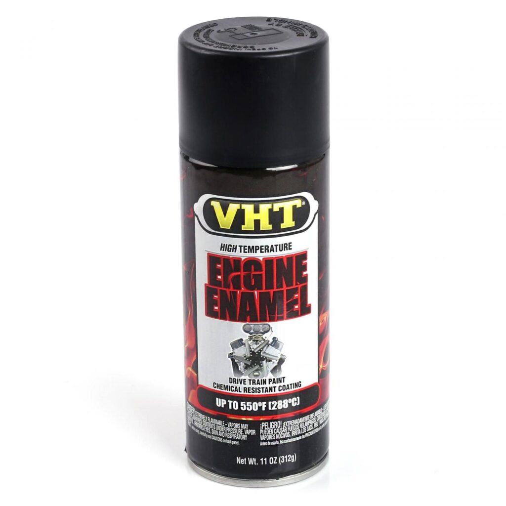 VHT Motorlack Svart Blank