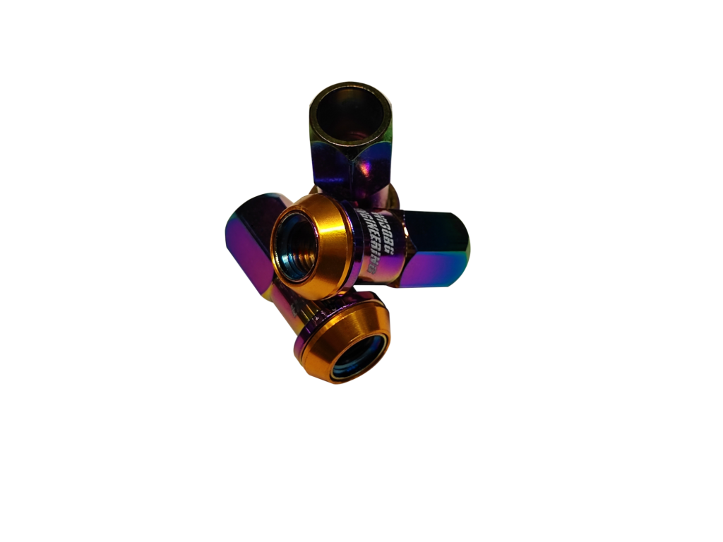 Wiborg hjulmuttrar M12x1.5mm - Neochrome