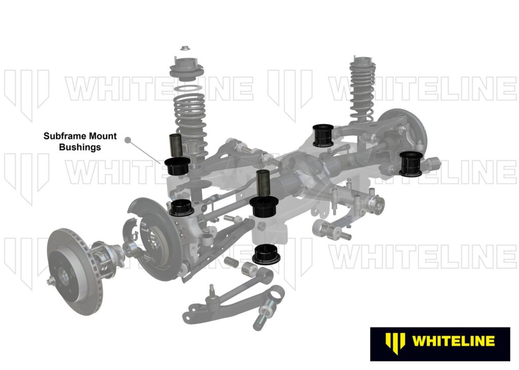Whiteline Rear Axle Subframe - Align and Lock Bushing Kit