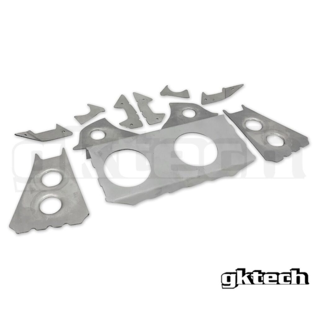 GK Tech V2 R32 GT-R Skyline Subframe Weld In Reinforcement Plates