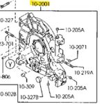 Mazda RX8 front cover med oljepump