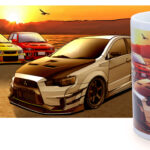 Tomei MUG WHITE EVO SUNSET LAKE KAWAGUCHI